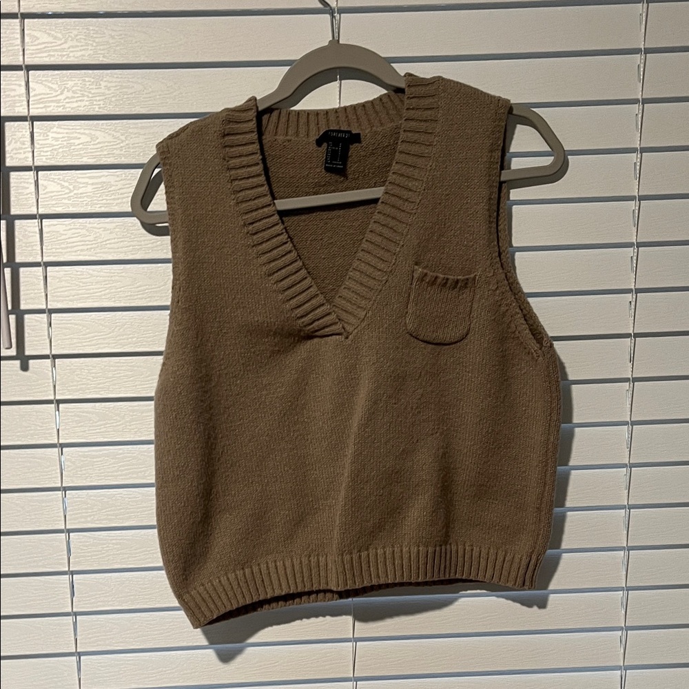 Forever 21 Brown Sweater Vest